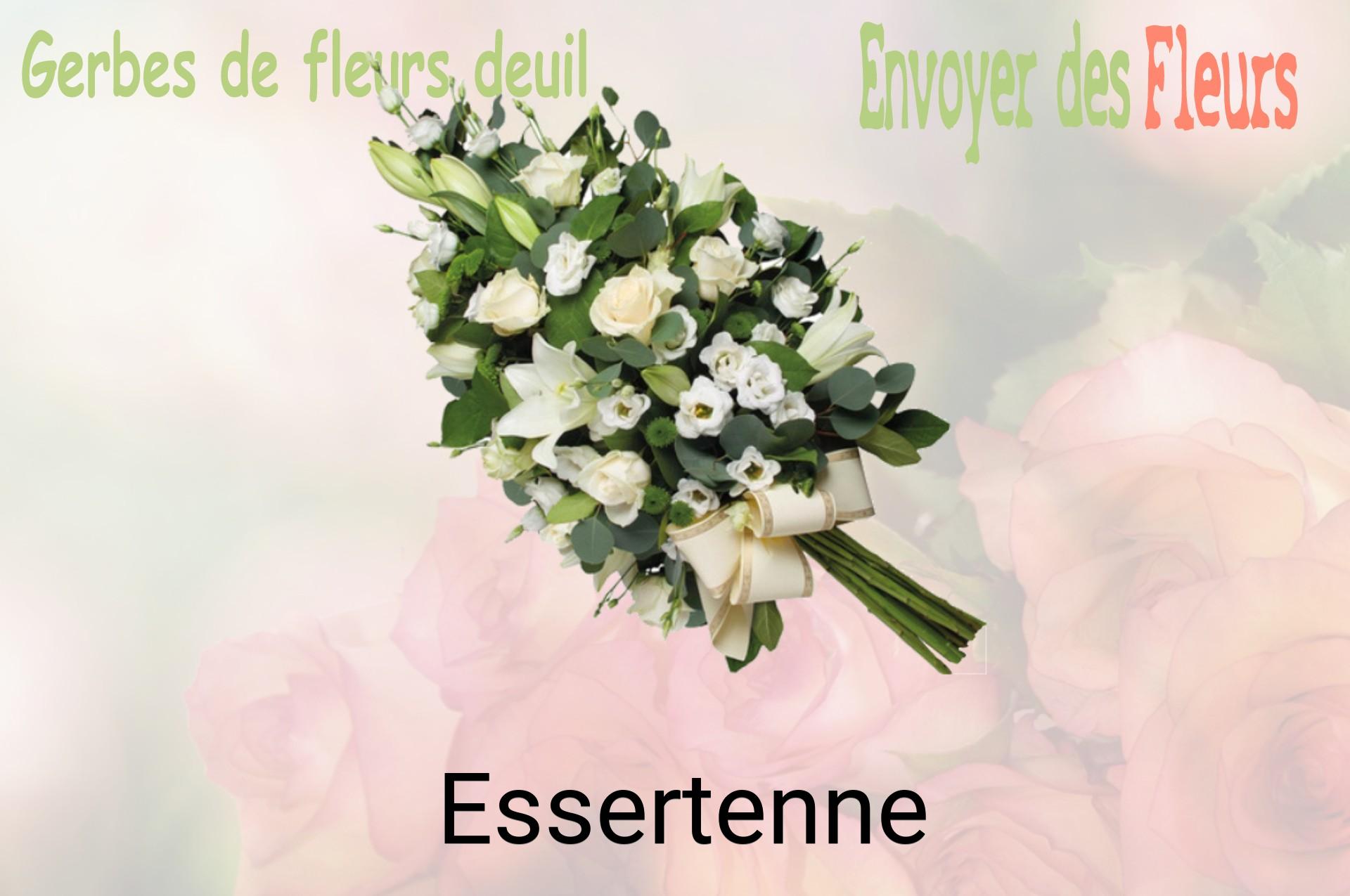 Gerbe de fleurs de deuil livrée à Essertenne